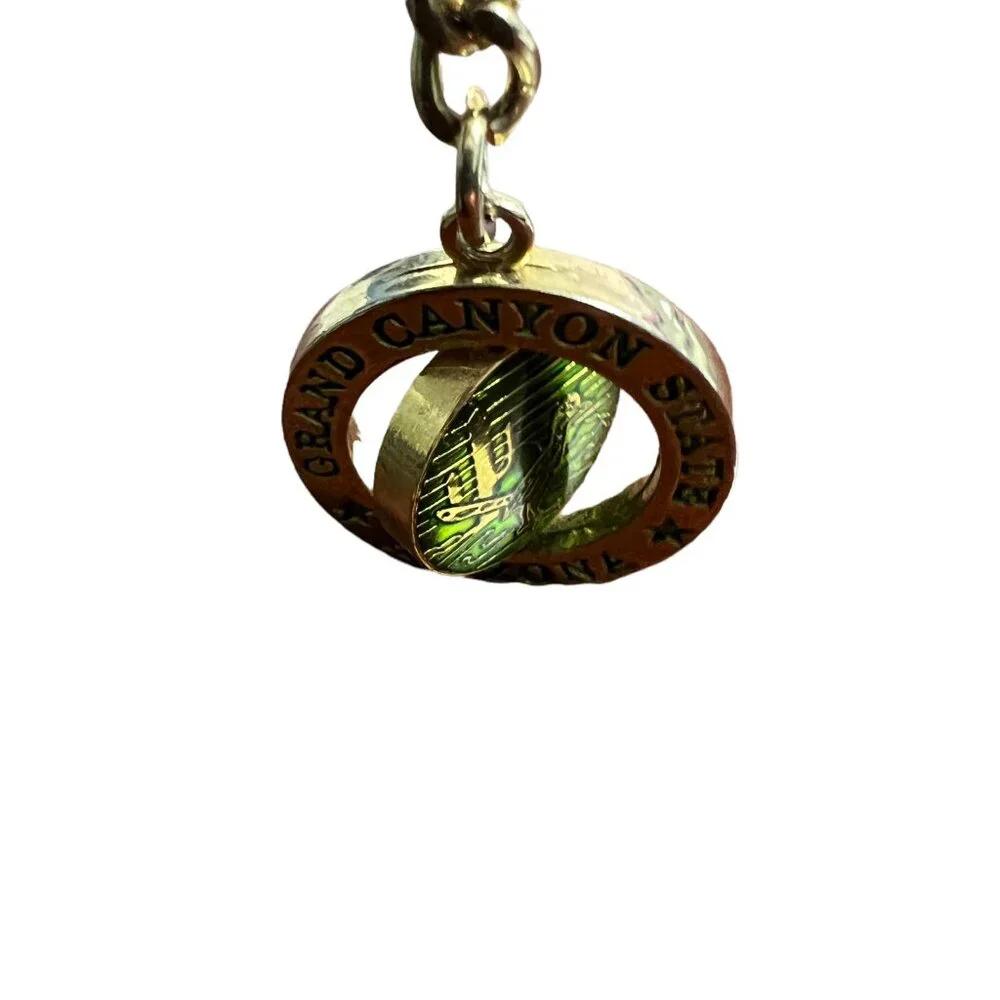 Grand Canyon‎ Keychain National Park Key Ring Rotating Fob Souvenir Road Runner